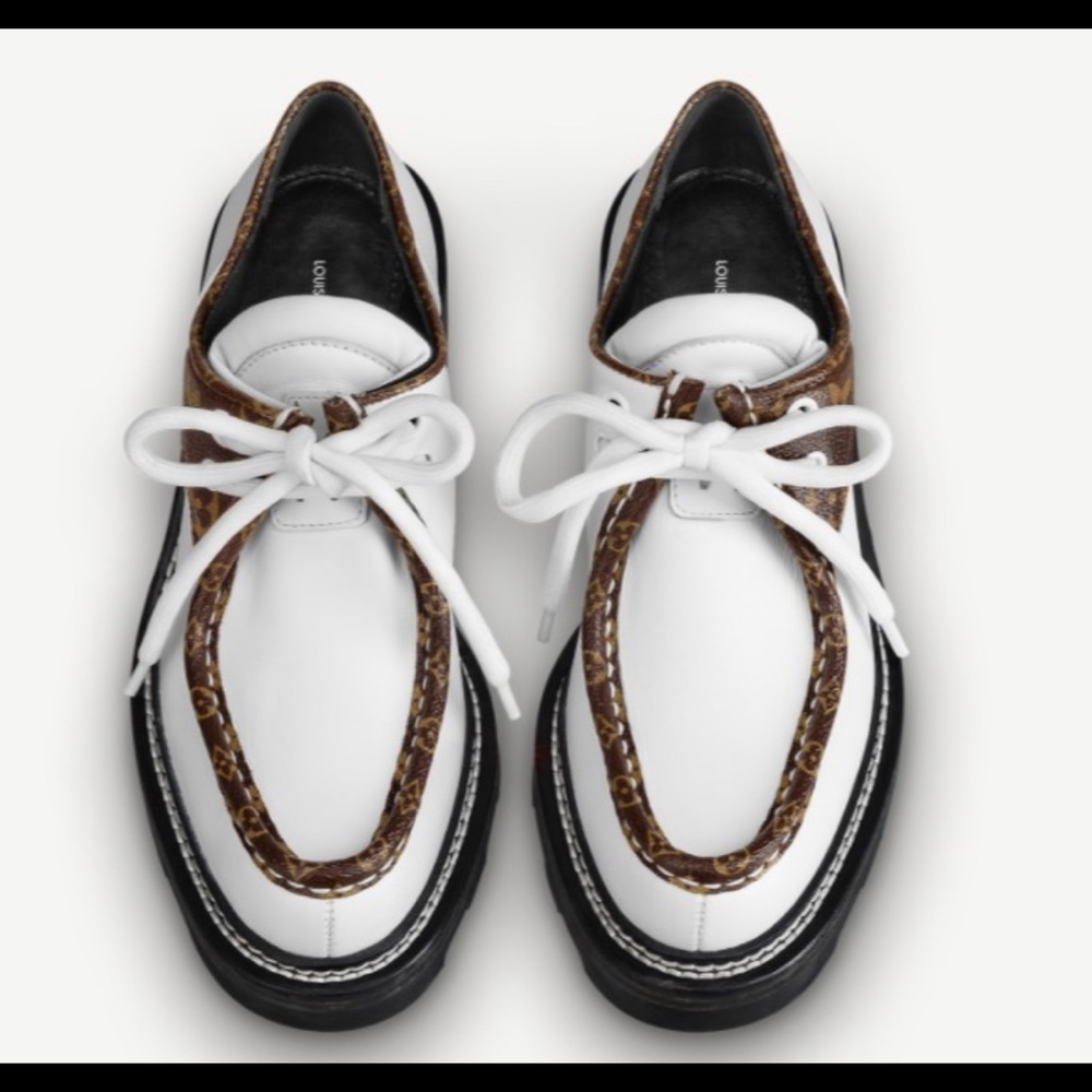 Barely worn, LV, platform loafers.